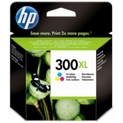 hp 300XL High Yield Ink Cartridge, Tri-Colour Single Pack, CC644EE